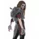 Lyxig varulvsmaskeraddräkt för flickor, Storlek: 12-14 år (155 cm), image 3