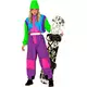 Fluorescerande snowboardmaskeraddräkt stora storlekar vuxen, Storlek: X-Large, image 3